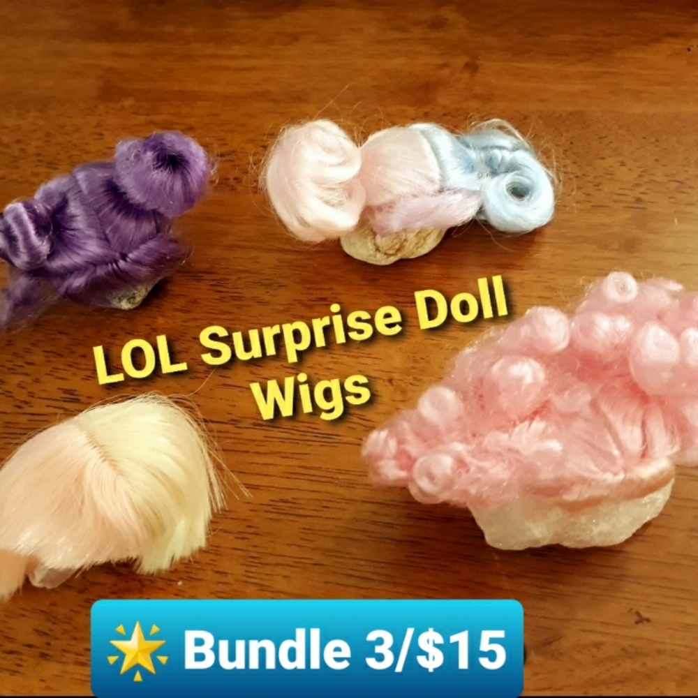 LOL Surprise Doll Wigs - Bundle of 4